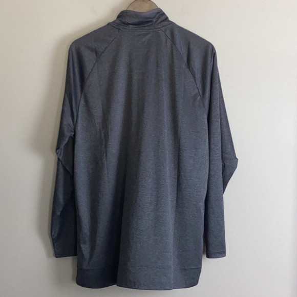 TAPOUT Mens Gray Mock Neck Quarter Zip Long Sleeve Shirt Size XL UFC MMA Athlete - Picture 7 of 9